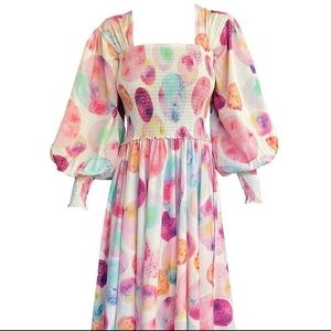 Abacaxi Eva Moon Dress - Moon Bubbles, size Small 100% Indian Cotton